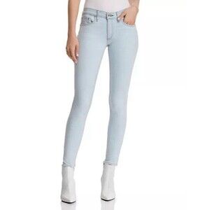 Rag & Bone Women's Dre Skinny Jeans Clean Chaseys Blue Light Mid Denim 27 NWT